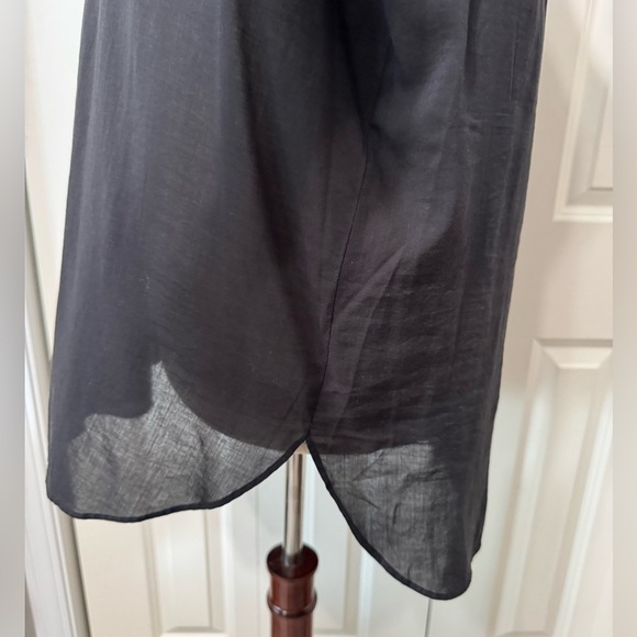 LOFT NWT Black Peasant Style Relaxed Long Sleeve Blouse. - Picture 7 of 9